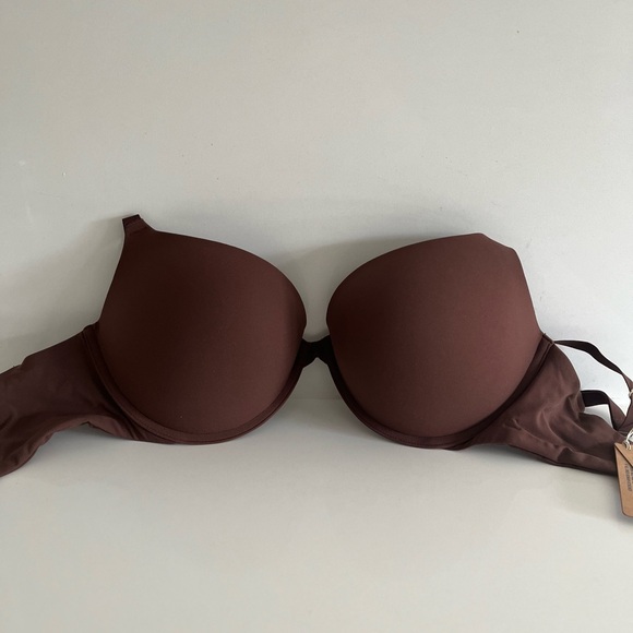 SOLD NWT SKIMS Fits Everybody Super Push-up Bra 34DDD cocoa - Picture 6 of 11